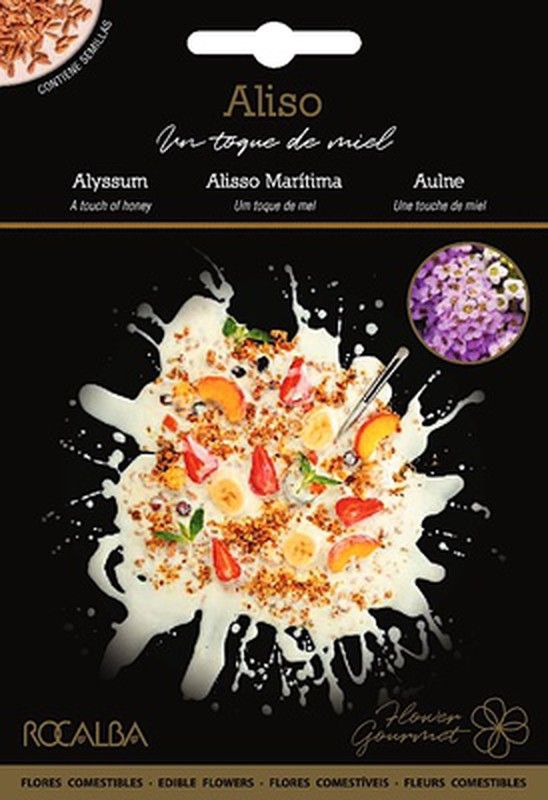 Semillas comestibles Alyssum Gourmet