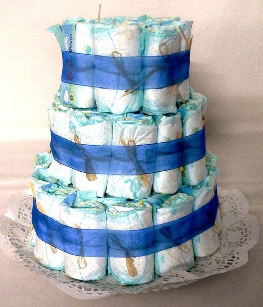Tartas de Pañales Azul