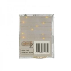 TIRA MICRO 20LED WARM BLCA. + PILA (2XCR2032) 2mts