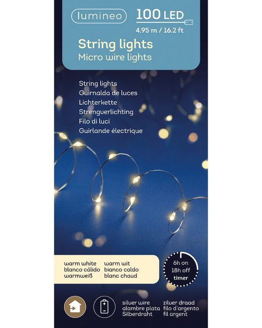 Tira Micro Luces  White Warm 4,95Mts. (100 Led)