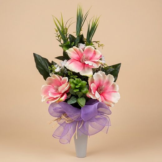 Vaso funerario Magnolia Rosa
