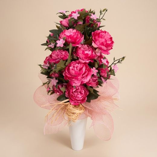 Vase funéraire rose