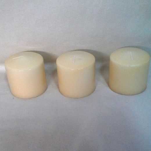 Velones Blancos Pack de 3
